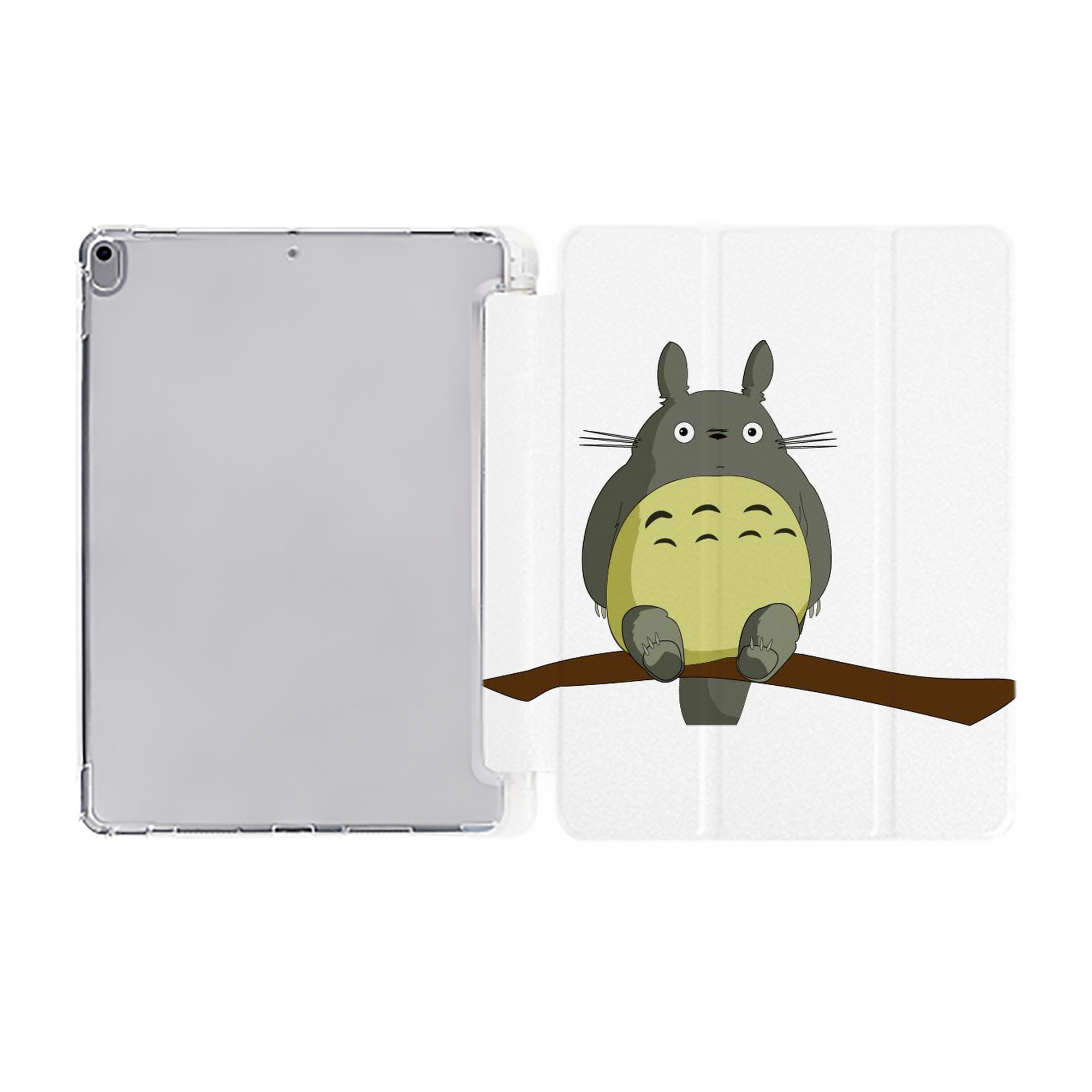 （画像用） となりのトトロ 草壁メイ 草壁サツキ My Neighbor Totoro Satsuki Kusakabe Mei Kusakabe IPad ケース ペン収納付き 三つ折りスタンド PUレザー×シリコン 対応機種9.5/10.5/10.9インチ